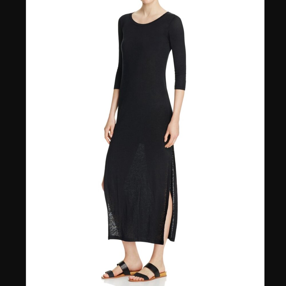Majestic Filatures Stretch Linen Maxi Dress-NEW